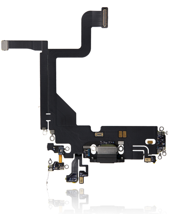 Charging Port Flex Cable Compatible For IPhone 13 Pro (Used OEM Pull) (Graphite)