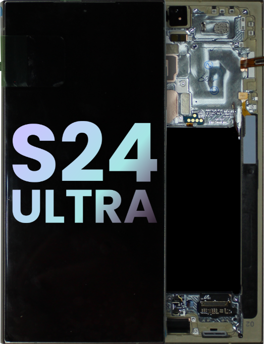 OLED Assembly With Frame Compatible For Samsung Galaxy S24 Ultra (Service Pack)