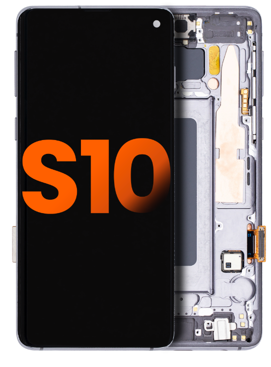 OLED Assembly With Frame Compatible For Samsung Galaxy S10 (Blemish: Grade B) (Prism / Ceramic Black)