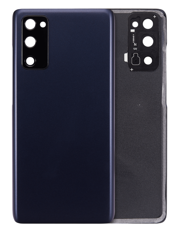 Back Cover Glass With Camera Lens Compatible For Samsung Galaxy S20 FE (Used OEM Pull: Grade A) (Cloud Navy)