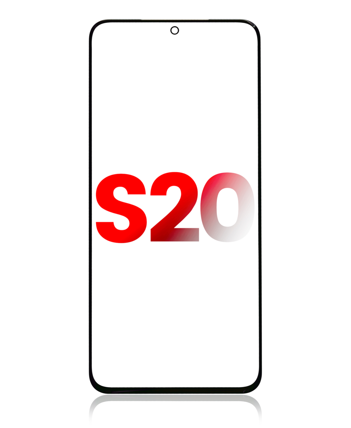 2 In 1 Front Glass With OCA Pre-Installed Compatible For Samsung Galaxy S20