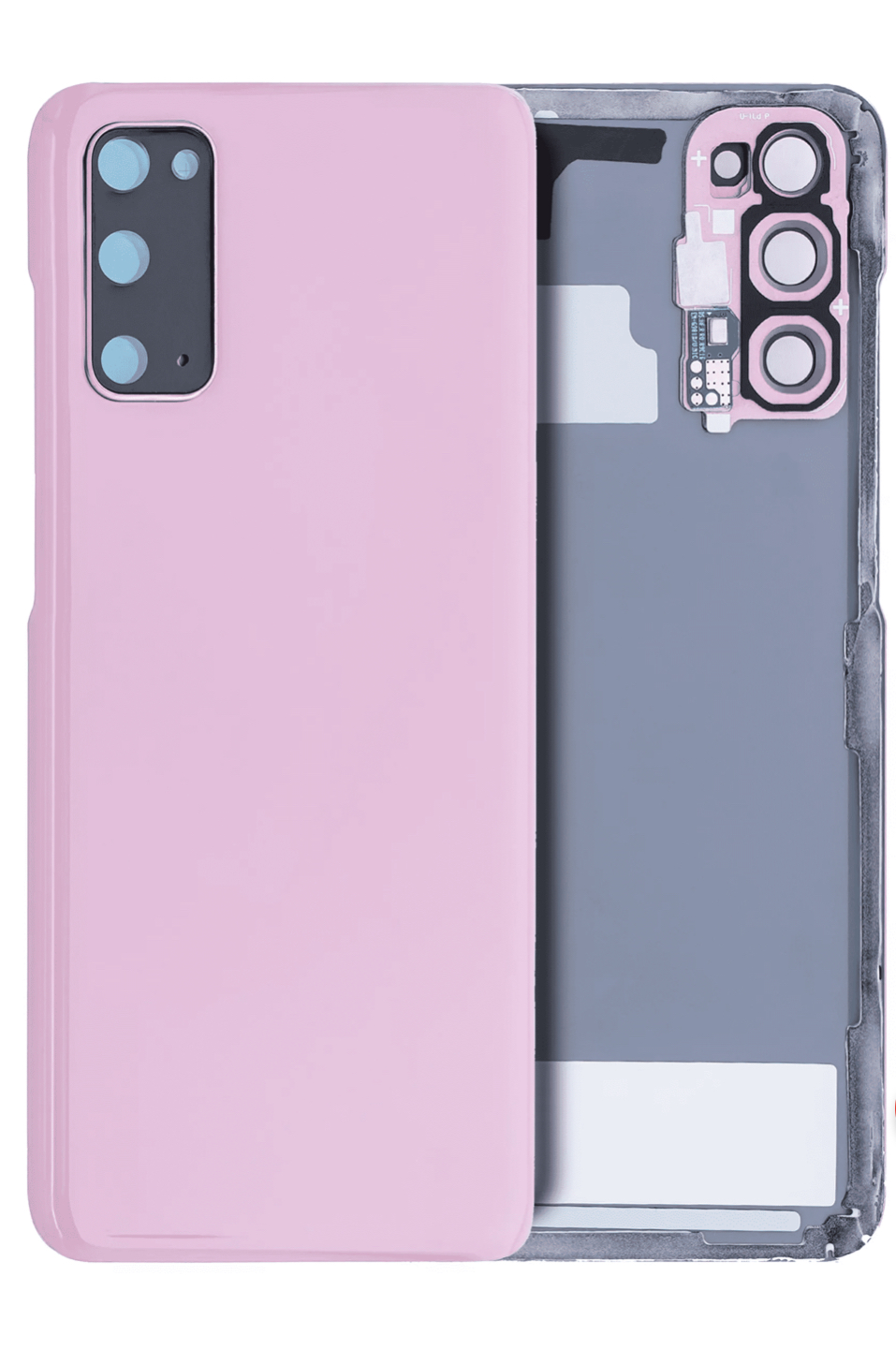 Back Cover Glass With Camera Lens Compatible For Samsung Galaxy S20 (No Logo) (Aftermarket Plus)