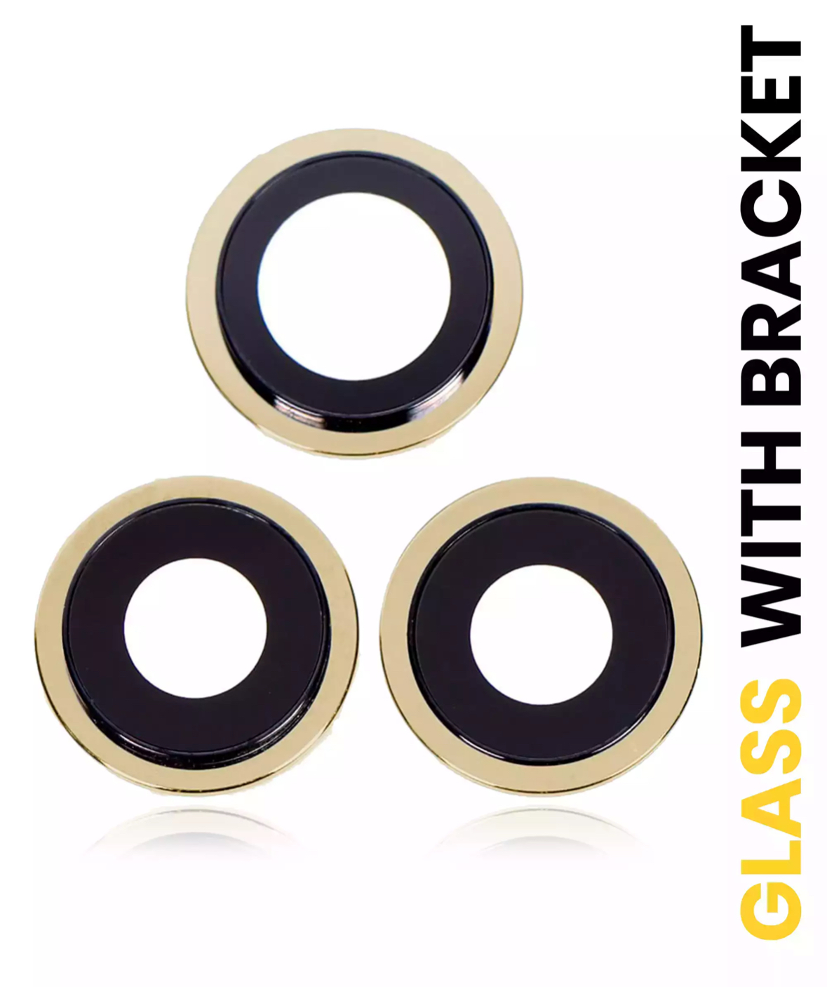 Back Camera Lens With Bracket & Bezel Compatible For iPhone 12 Pro (Real Sapphire / Original)