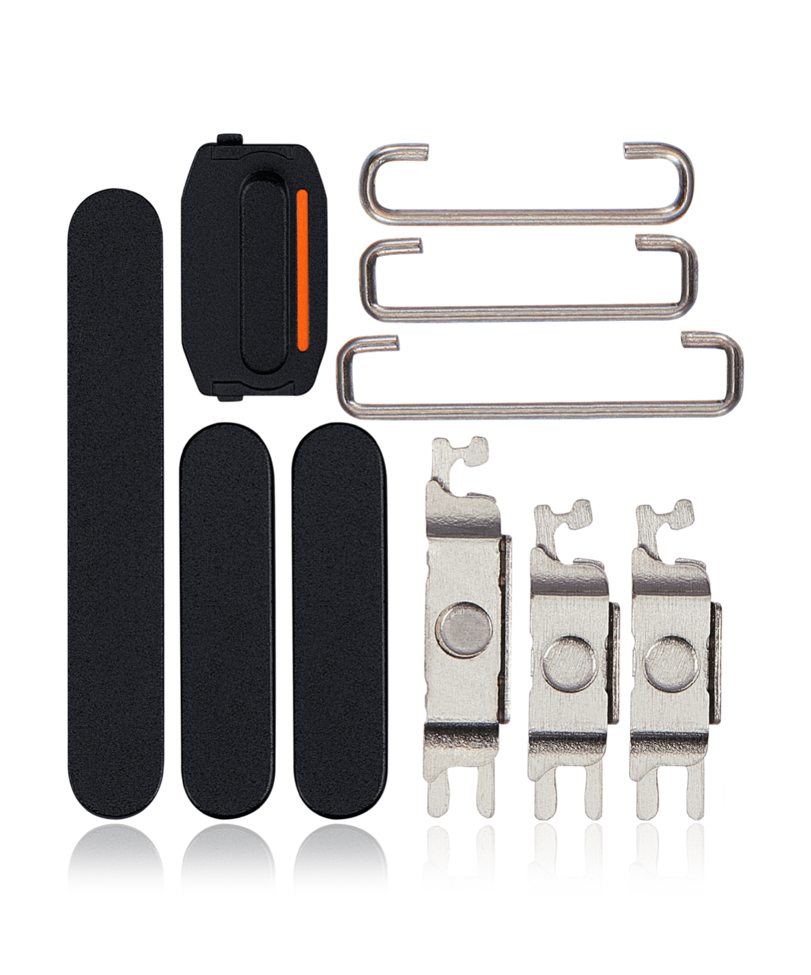 Hard Buttons (Power / Volume / Switch Compatible For IPhone 15 / 15 Plus (Black)