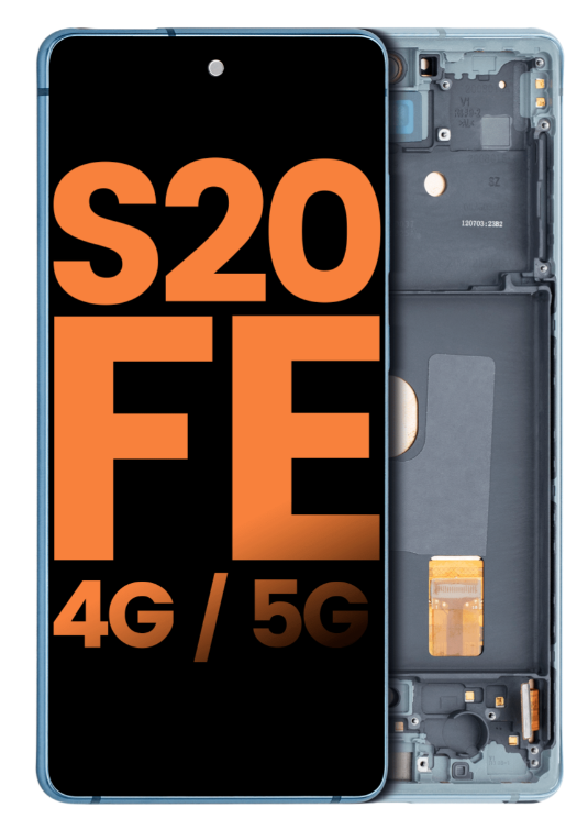 OLED Assembly With Frame Compatible For Samsung Galaxy S20 FE 4G / 5G (Blemish: Grade C) (Cloud Mint)