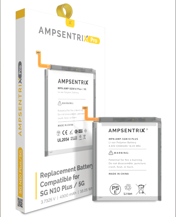 Replacement Battery Compatible For Samsung Galaxy Note 10 Plus / 5G (AmpSentrix Pro)