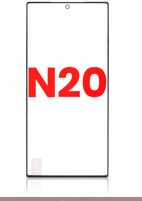 2 in 1 Front Glass With OCA Pre-Installed Compatible For Samsung Galaxy Note 20