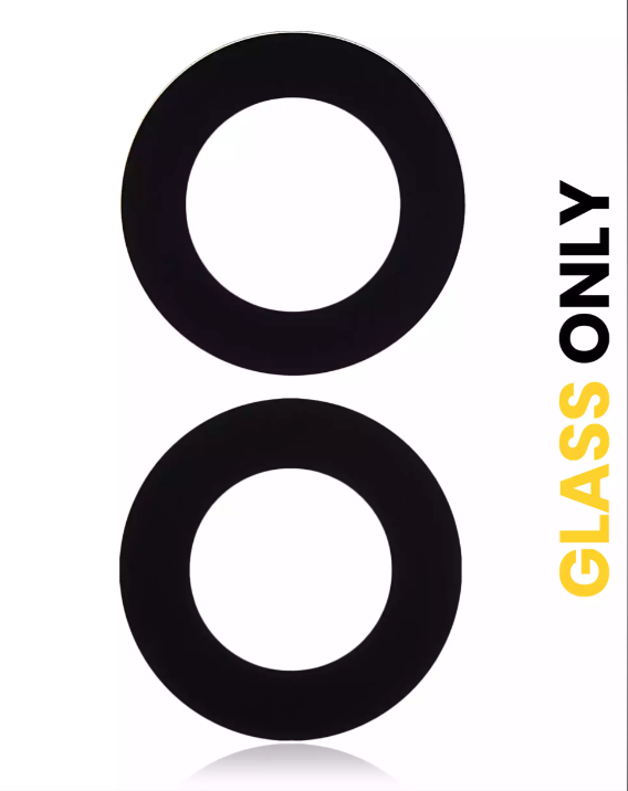 Back Camera Lens (Glass Only) With Adhesive Compatible For iPhone 14 / 14 Plus / 15 / 15 Plus (2 Piece Set) (10 Pack) (Real Sapphire) (Premium)