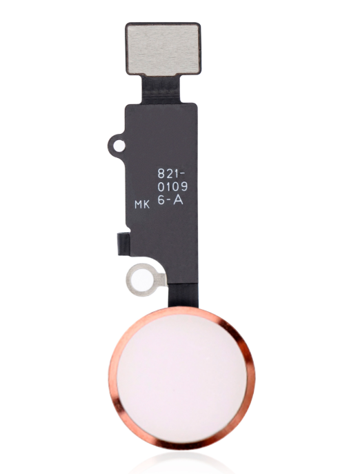 Home Button With Flex Compatible For iPhone 7 / 7 Plus / 8 / 8 Plus / SE (2020) / SE (2022) (Rose Gold) (Warning: Compatible For Cosmetic Use Only)