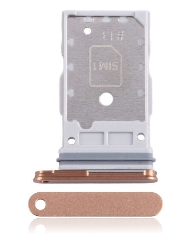 Single Sim Card Tray Compatible For Samsung Galaxy S24 Ultra 5G (Titanium Orange)