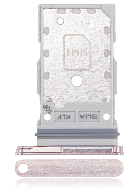 Dual Sim Card Tray Compatible For Samsung Galaxy S22 / S22 Plus (Pink Gold)