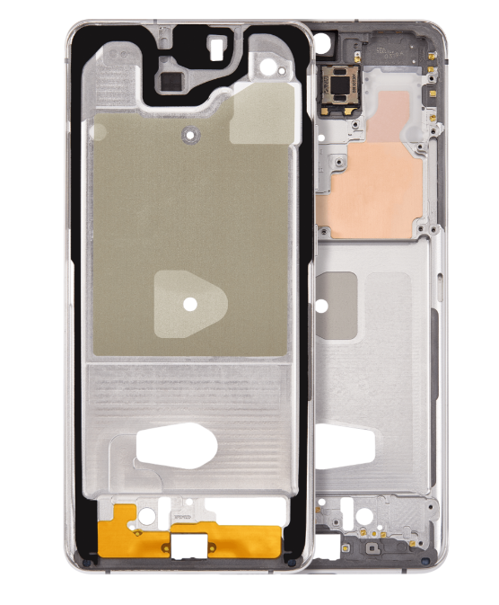 Mid-Frame Housing Compatible For Samsung Galaxy S20 Ultra (Cloud White)
